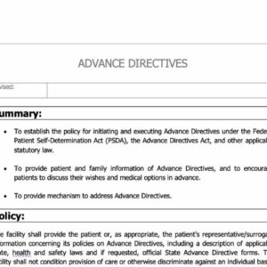 Advance Directives Policy image