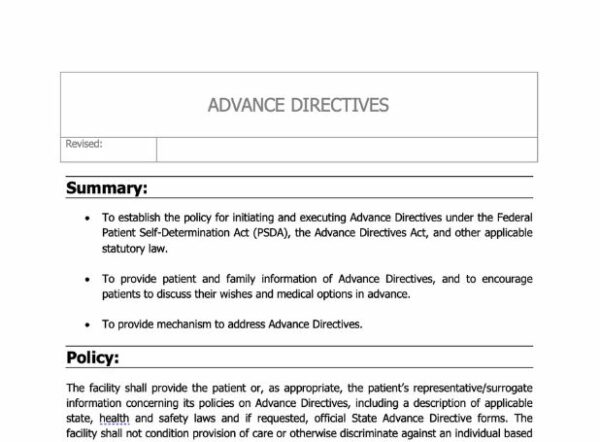 Advance Directives Policy image