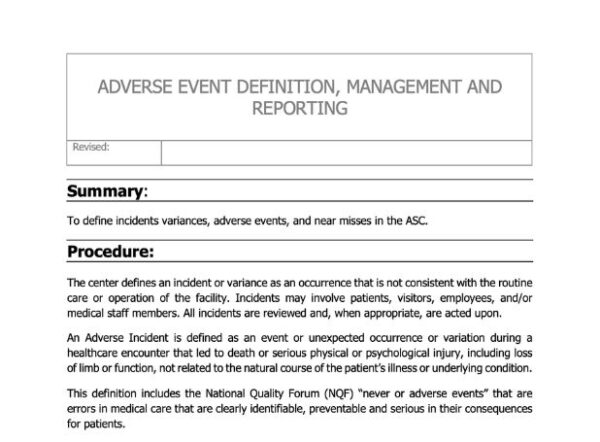 Adverse Event Policy image