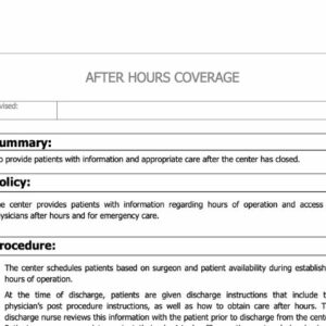 After Hours Coverage Policy image