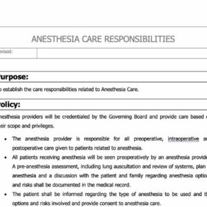 Anesthesia Care Responsibilities image