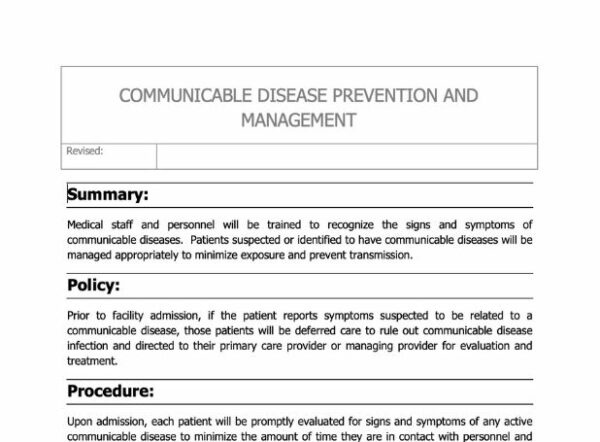 Communicable Disease Prevention and Management Policy image