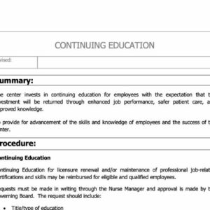 Continuing Education Policy Image