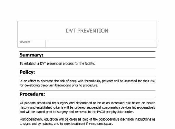 DVT Prevention Policy image