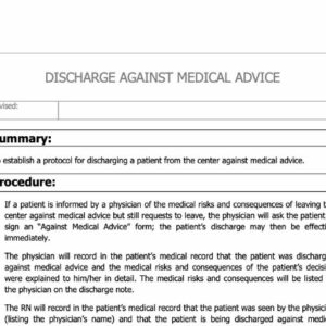 Discharge Against Medical Advice Image