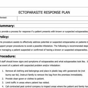 Ectoparasite Response Plan image