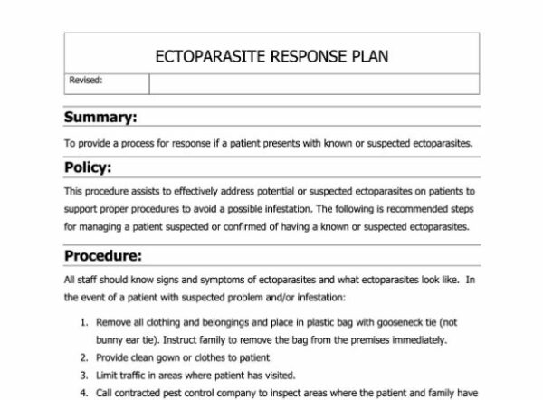 Ectoparasite Response Plan image