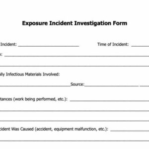 Exposure Incident Investigation Form