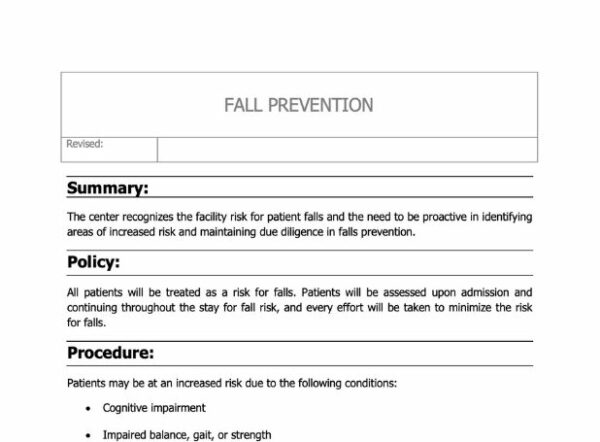 Fall Prevention Policy image