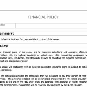 Financial Policy image