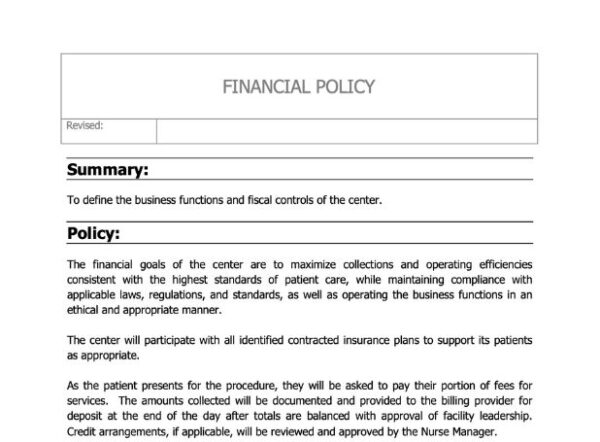 Financial Policy image