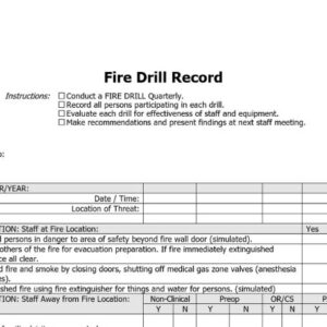 Fire Drill Record