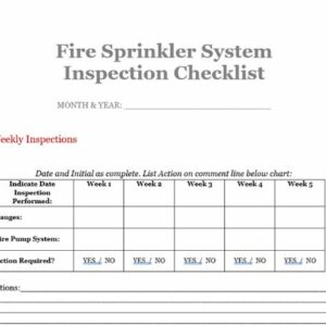 Fire Sprinkler Log