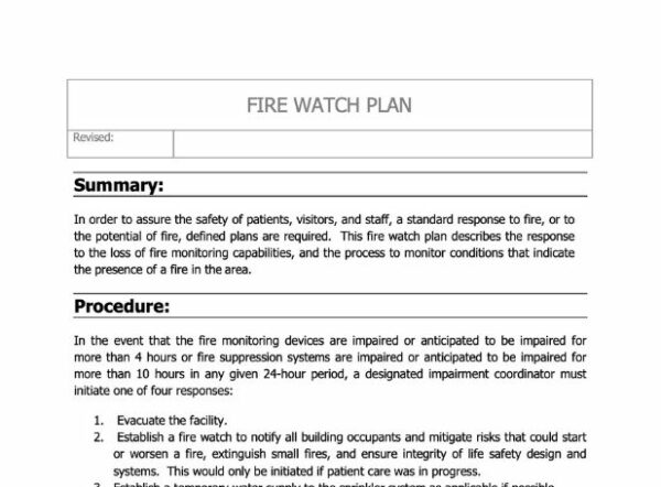 Fire Watch Plan image