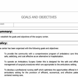 Goals and Objectives Policy image