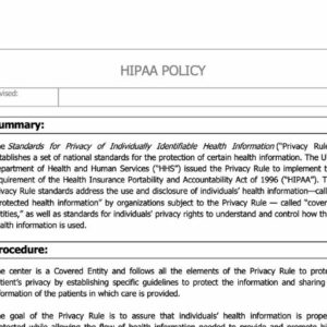 HIPAA Policy image