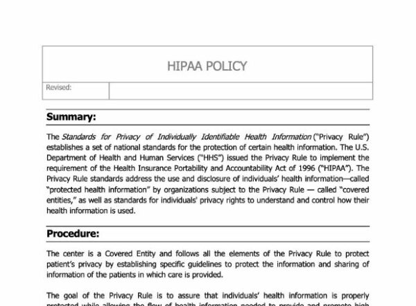 HIPAA Policy image