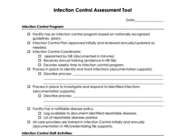 Infection Control Assessment Tool