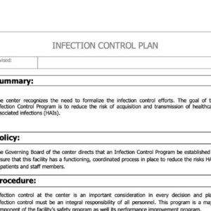 Infection Control Plan image