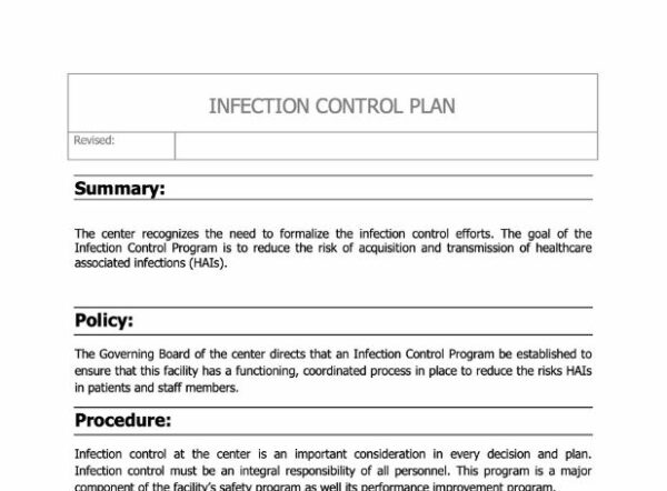 Infection Control Plan image