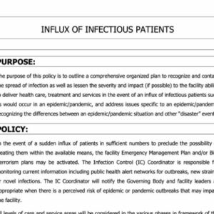 Influx of Infectious Patients Plan image