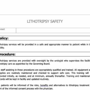 Lithotripsy Safety Policy image