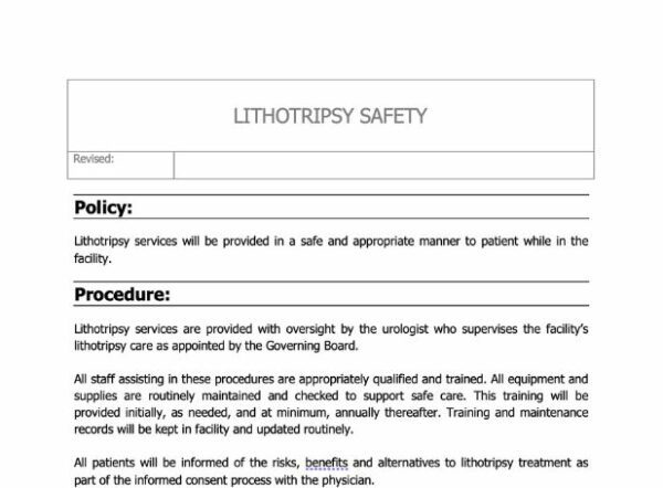 Lithotripsy Safety Policy image