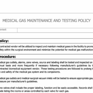 Medical Gases Policy image