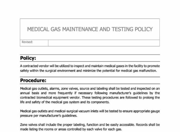 Medical Gases Policy image