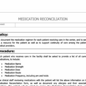 Medication Reconciliation Policy image