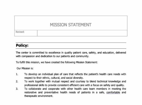 Mission Statement Policy image