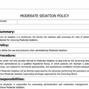 Moderate Sedation Policy image