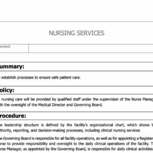 Nursing Services Policy image