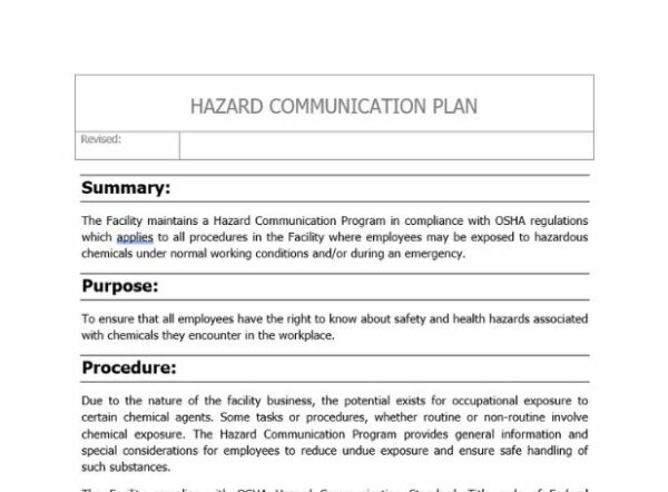 Hazard Communication Plan image