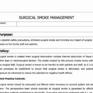 Surgical Smoke Management Policy image