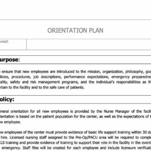 Orientation Plan Image