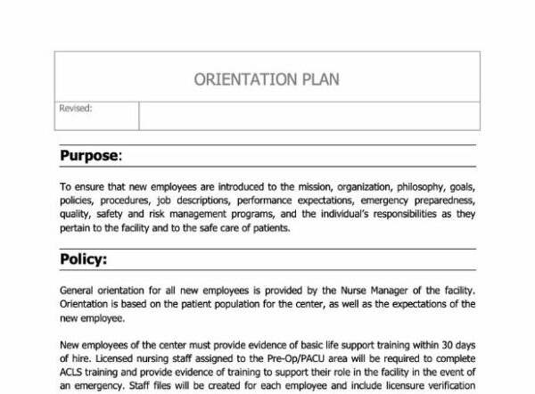 Orientation Plan Image