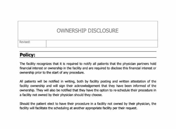 Ownership Disclosure Policy image