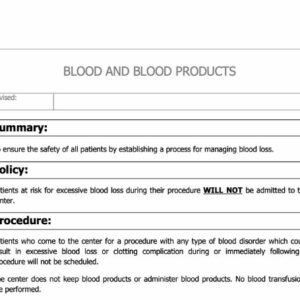 Blood and Blood Products Policy image