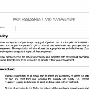 Pain Assessment and Management Policy image