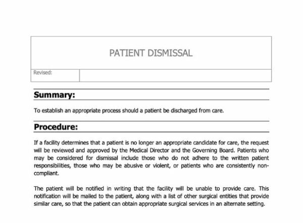 Patient Dismissal Policy image