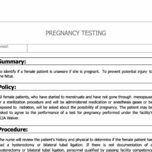 Pregnancy Testing Policy image