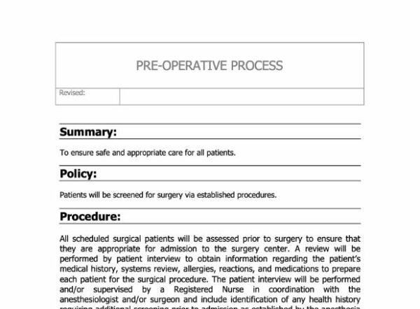 Preoperative Screening Policy image