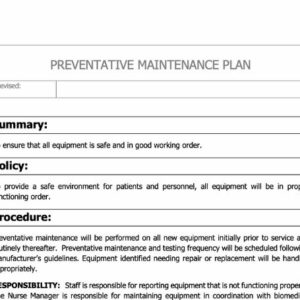 Preventative Maintenance and Repair Policy image