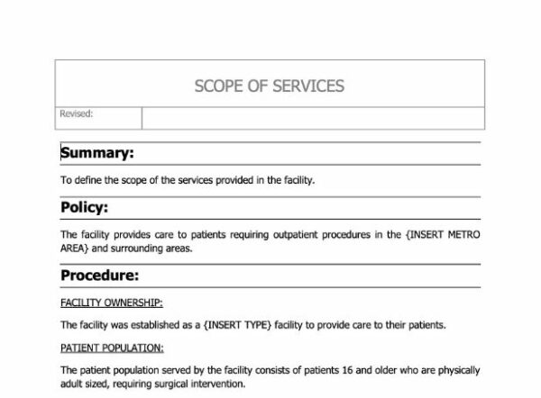 Scope of Services Policy image