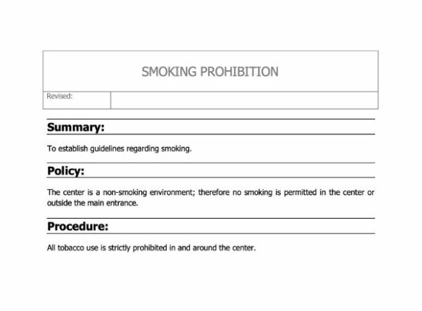 Smoking Prohibition Policy image