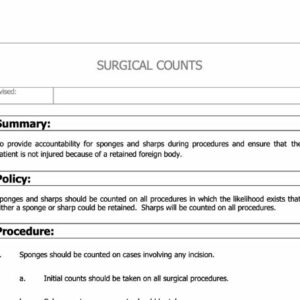 Surgical Counts Policy image