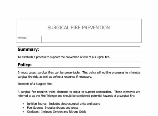 Surgical Fire Prevention Policy image