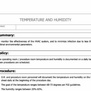 Temperature and Humidity Policy image