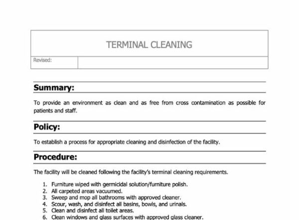 Terminal Cleaning Policy image